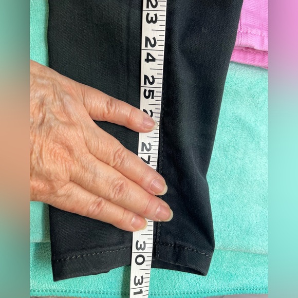 GAP size 0, 2pair Black & Pink Premium Skinny Ankle Jeans - Picture 15 of 16